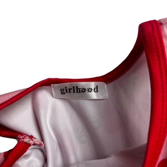 Girlhood Strawberry Print Sleeveless Twirl Dress Size 4 - Picture 4 of 5